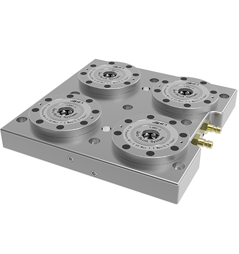 Apat na elemento ng zero locator base plate